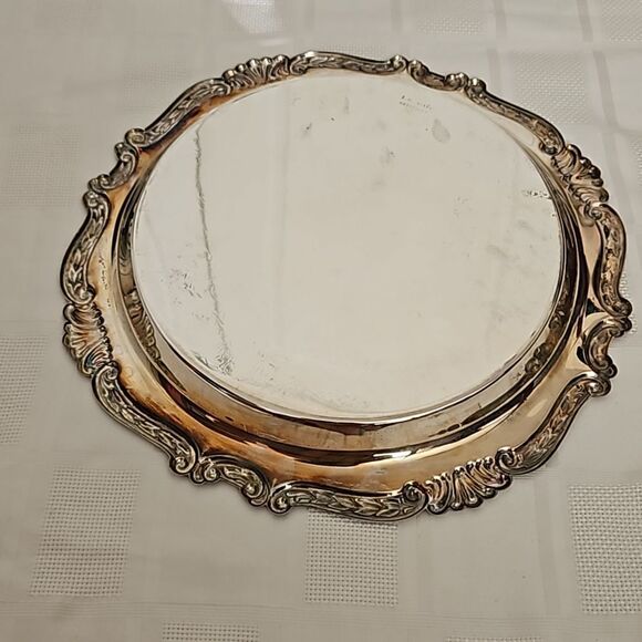 E.P Steel Vintage Silver Platter 13"-13" - Picture 9 of 16